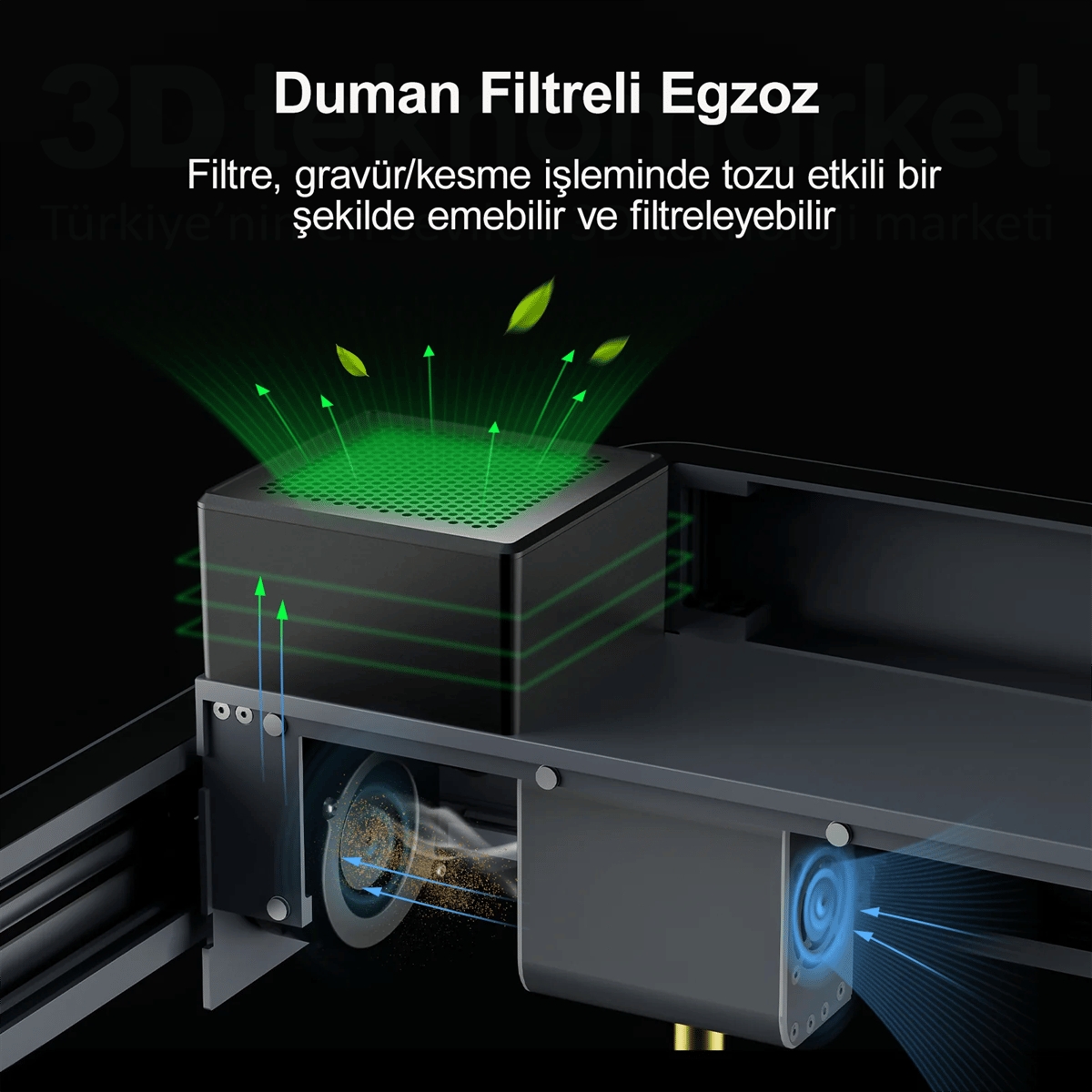 ELEGOO Phecda 10 Watt Lazer Gravür ve Kesici