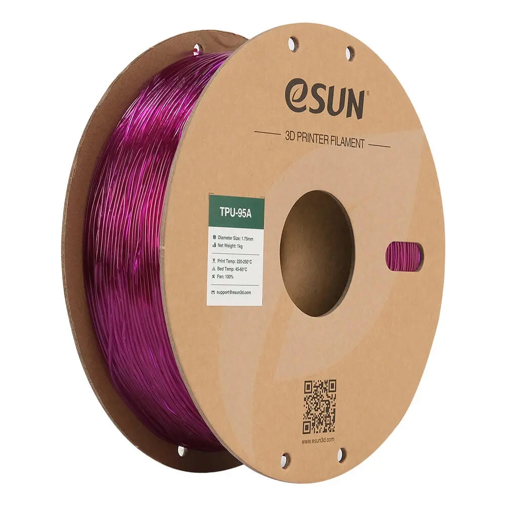 Esun TPU-95A Şeffaf Mor Filament