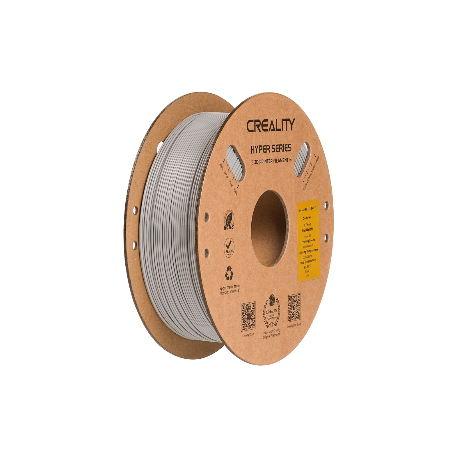Creality Hyper PET-G Gri Filament