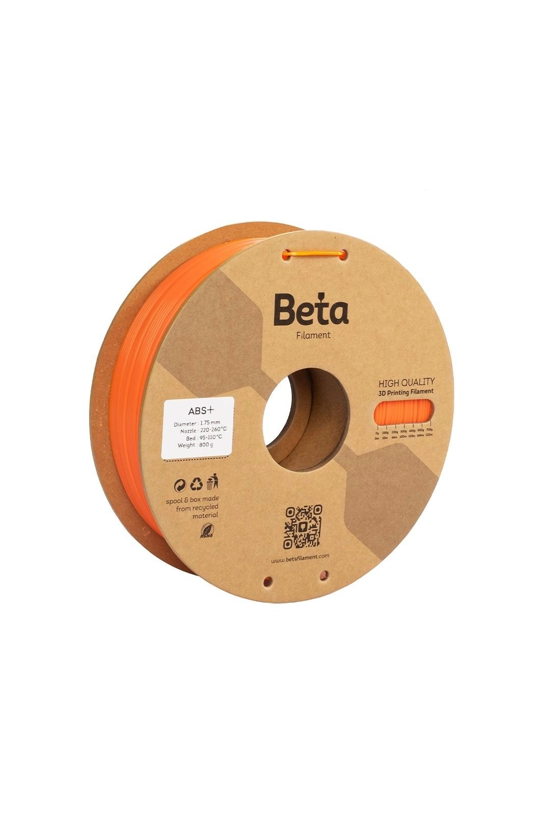 Beta Filament ABS 1.75mm 1kg Orange
