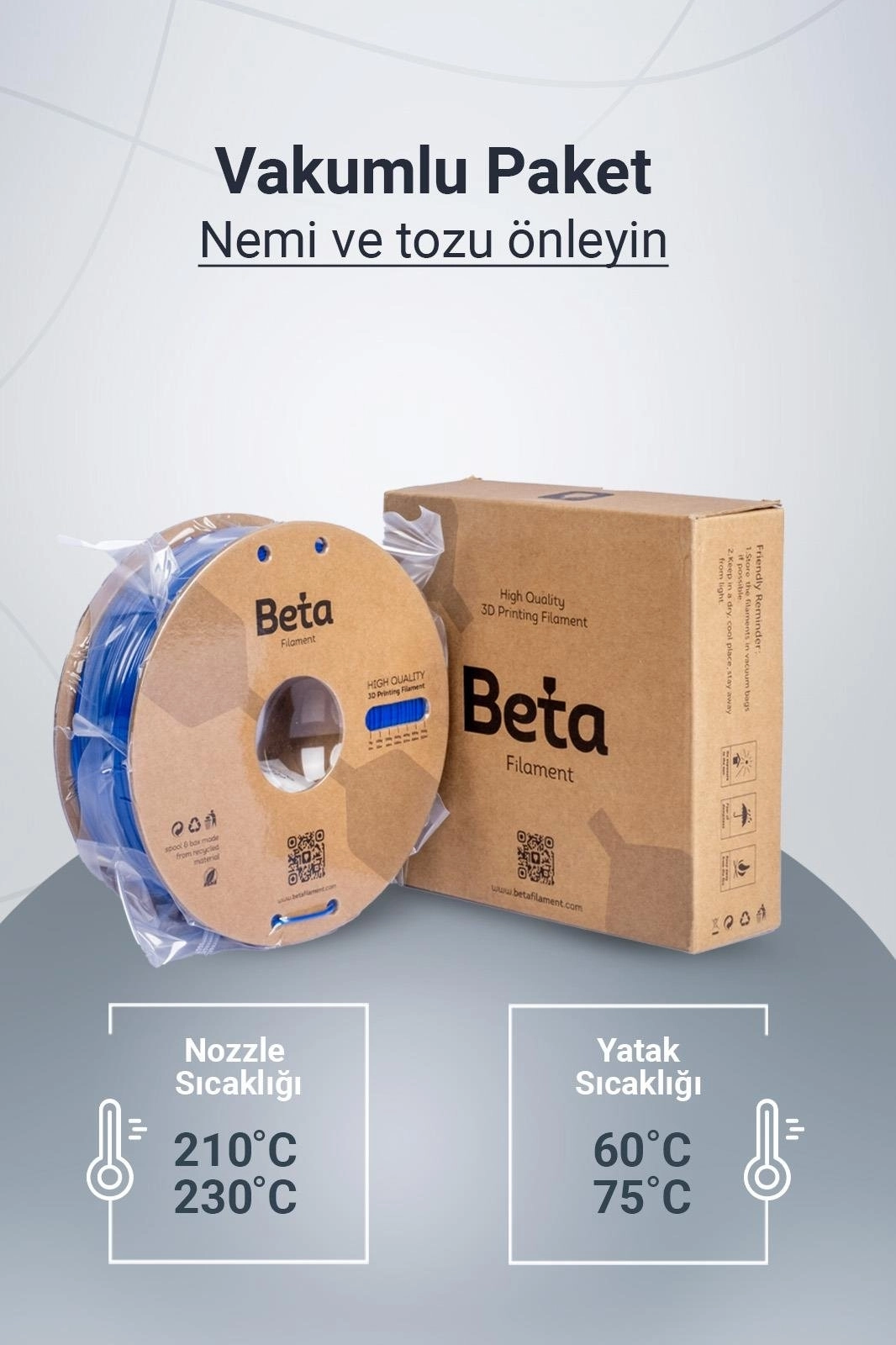 Beta PLA+ Filament Deep Blue