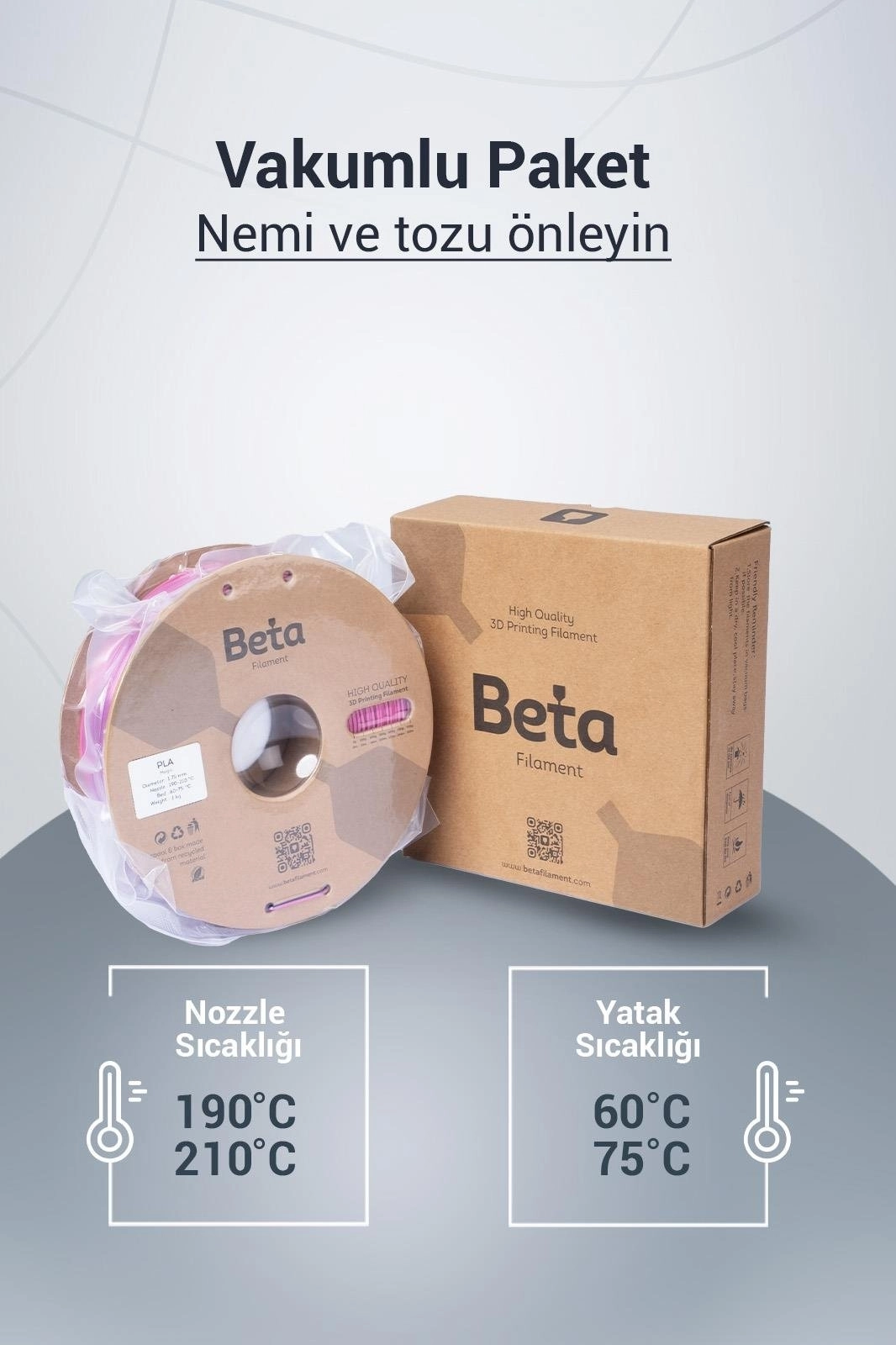 Beta PLA-Magic Silk Filament Rose Red Royal Blue