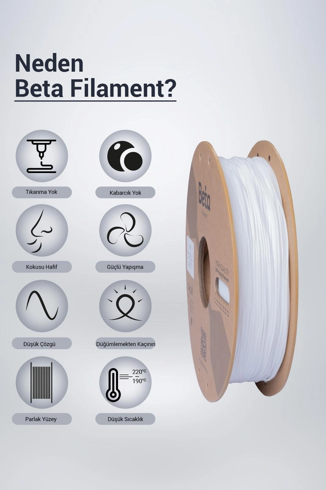 Beta TPU 95A Filament White