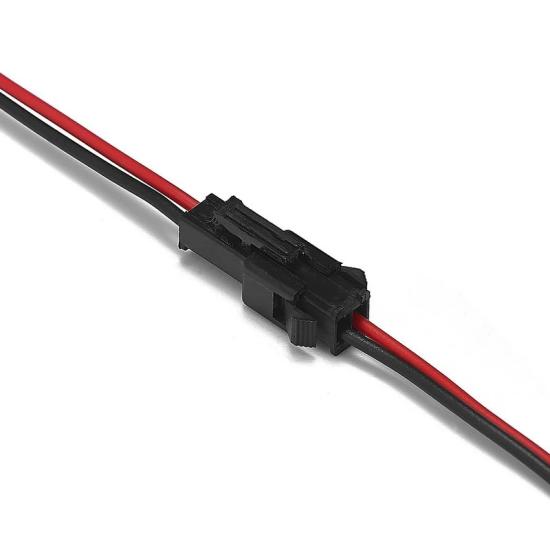 2 Pin Dişi - Erkek Kablolu Konnektör Seti