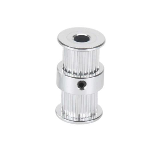 20 Diş GT2 9mm Çift Kafalı Kasnak - 5mm Şaft Çapı