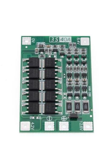 3S 40A BMS 12.6V 18650 Lityum Pil Şarj Koruma 